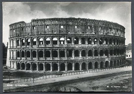 Coliseum of Rome Vintage Real Photo Postcard  PU-1957 Italy Postage/Mark - £1.98 GBP