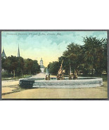 1911 Thompson Fountain Lincoln NE Antique Vintage Postcard - £1.48 GBP