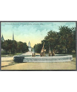 1911 Thompson Fountain Lincoln NE Antique Vintage Postcard - $2.57 CAD