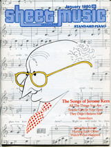 The Songs of Jerome Kern 1980 Sheet Music Magazine | Piano with Guitar Workshop - £2.21 GBP