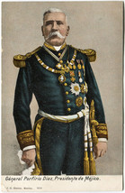 General Porfirio Diaz President of Mexico c1910 Unmailed Historicla Postcard - £3.06 GBP