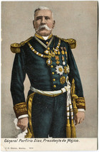 General Porfirio Diaz President of Mexico c1910 Unmailed Historical Postcard - $3.89