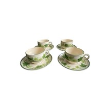 4 Vintage Franciscan Ivy (USA) Teacups and saucers - $49.47