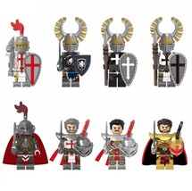 8pcs Crusader Christian Army Saint George Battle Priest Minifigures Accessories - £15.63 GBP