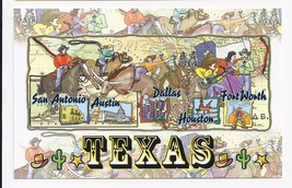 ROUND ABOUT TEXAS  POSTCARD, New - $2.95