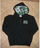 swaetshirt hoodie zip up front 2 front pockets hawaii warriors size medi... - $24.29