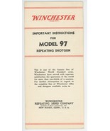 Winchester Model 97 repeating shotgun instruction brochure vintage original - €30,14 EUR Winchester Model 97 repeating shotgun instruction brochure vintage original - €30,14 EUR