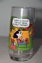 McDonald&#39;s Camp Snoopy Drinking Glass featuring Lucy-no excuses - $12.00