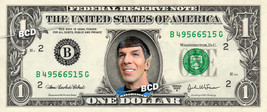 Smiling Spock On Real Dollar Bill    Collectible Celebrity Cash Gift Money - £4.43 GBP