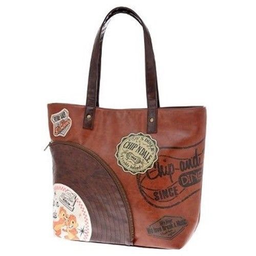 Tokyo Disney Store Limited Chip & Dale LP Record Tote Bag Hand Ladies Cases - $127.71