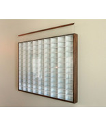 Matchbox - Hot Wheels Wall Display Case W/COVER1/64 scale White w/Walnut... - $179.00