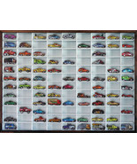 Matchbox Hot Wheels Wall Display Case 1:64 108 cars White w/ Walnut Frame - $147.00