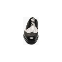 Stacy Adams Asher Wingtip Lace Up Men's Shoes Leather Black/White 25653-111 image 3