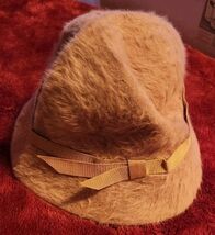 Vintage Kangol Design England Made Hat Furry Brown Women Bucket Style - $39.99