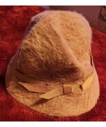 Vintage Kangol Design England Made Hat Furry Brown Women Bucket Style - $39.99