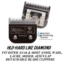 Hld(Like TITANIUM)15 Blade*Fit Oster A5 A6,Andis Agc,Wahl KM5,KM10 Pet Clippers - £25.05 GBP