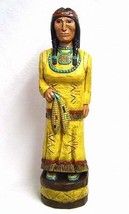 4&#39; Cigar Store Indian Corn Maiden W Baby Papoose 4 Ft Yellow Frank Gallagher - £784.25 GBP