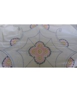 VTG Linen Embroidery Decor Accent Dining Table Cloth or Curtain 86x54 - £38.72 GBP