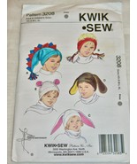 KWIK SEW PATTERN #3208 Novelty HATS Child &amp; Adult  (Sizes XS-S-M-L-XL) U... - £7.46 GBP