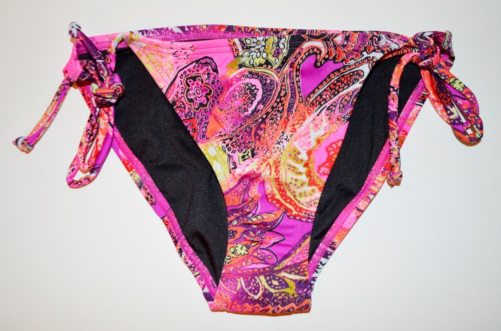 NEW Victoria's Secret Paisley string tie Bikini Bottoms. X-Small - $16.00