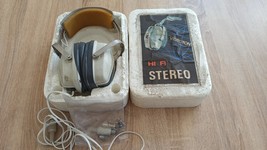 Videoton rare HI FI vintage stereo  headphones 1950-60 - £50.26 GBP