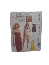 McCall&#39;s Misses Dresses, Strapless &amp; Halter top Pattern M5881 Size 12-18 Uncut - £7.67 GBP