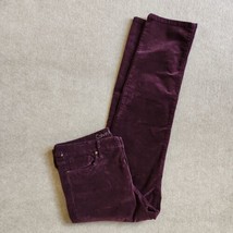 Calvin Klein Jeans Ultimate Skinny Corduroy Pants Womens Size 33 Magenta Purple - £19.29 GBP