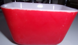 Vintage Pyrex Red Refrigerator Dish - £4.77 GBP
