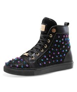 Men&#39;s J75 By Jump Zephyr Black Pearl Mid Top Spike Toe Sneakers NWT - $250.00