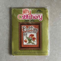 Vintage Jiffy Stitchery Poppy Seeds Kit #931 - £11.37 GBP