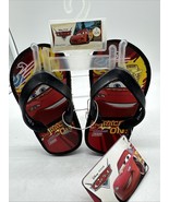 Disney Pixar Cars Toddler Boys S (5-6) Black &amp; Red Multi Flip Flop Sandals - $6.84 CAD