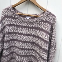 Xhilaration Sweater Eyelash Knit Mauve Pink Purple Soft Cozy Size XL - £11.49 GBP