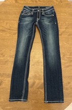 Anoname Chrissy Straight Dark Wash Western Embroidered Jeans Women’s Sz26 - $19.80