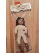 Native American Indian Girl Craft Doll 13”  Vintage Just For Keeps - $12.80