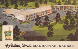 Holiday Inn Manhattan Kansas KS Postcard C52 - £2.36 GBP