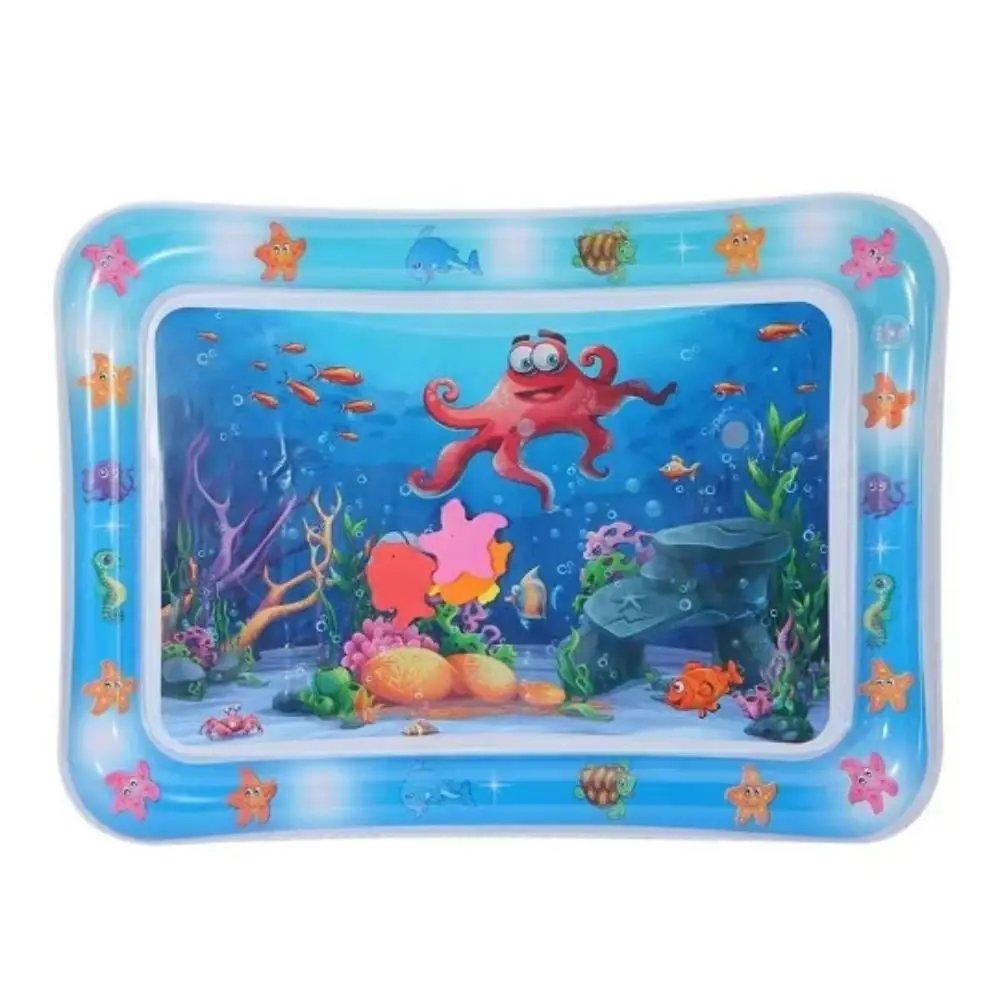 Inflatable Baby Water Play Mat Ocean World PVC PVC Infant Tummy Time Mermaid - £11.28 GBP