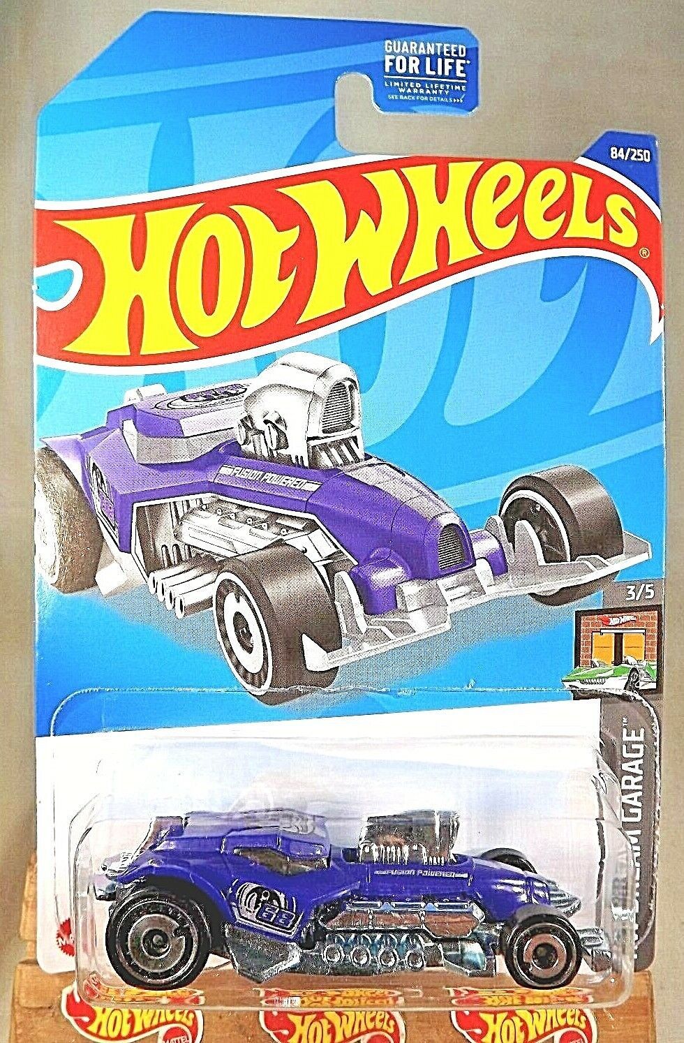 2022 Hot Wheels #84 HW Dream Garage 3/5 FUSIONBUSTA Purple w/Chrome AD Spokes