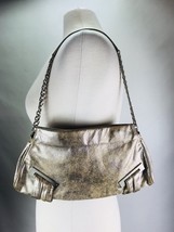 ALMAS Metallic Soft Leather Shoulder Bag Chain Strap Purse Argentina FRE... - $19.79