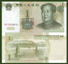 China P895, 1 Yuan, Mao Tse-tung / Western Lake, Huangzhou UNC - $18.84 MXN