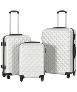  Hardcase Trolley Set 3 pcs Bright Silver ABS - €183,80 EUR