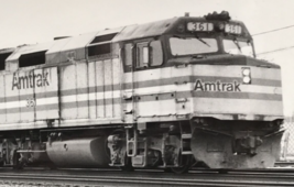 Railroad #361 F40PHR Electromotive Train 6 B&amp;W Photograph at Aurora IL 1985 - $9.49