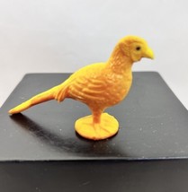 Red Golden Pheasant Figure Plastic Miniature Display 3 inches long - $11.29