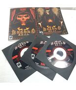 Diablo II PC Game Discs 1 2 3 video game &amp; expansion set manual cd-rom w... - $237.66 MXN