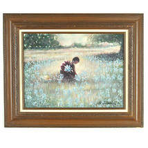 &quot;Young Flower Picker&quot;&quot; by Anthony Sidoni 2002 Signed Oil Painting 18&quot;&quot; x22&quot;-
... - £5,129.53 GBP