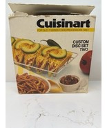 CUISINART CUSTOM DISC SET TWO DLC-7 SERIES NEVER USED NEW OPEN BOX - $40.73 CAD