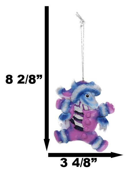 Ruth Thompson Snow Proof Suit Winter Dragon Christmas Tree Hanging Ornament - $14.99
