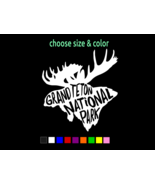 Grand Teton National Park Moose Vinyl Window Wildlife Decal CHOOSE SIZE ... - $3.33+