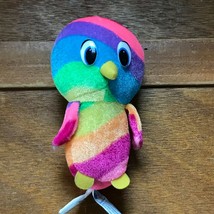 Small Classic Toy Plush Rainbow Striped Penguin Stuffed Animal  – 6 inch... - £6.75 GBP