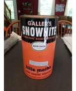 VINTAGE TIN GALLER&#39;S SNOWHITE NUGGETS CAN 1950S - $19.80