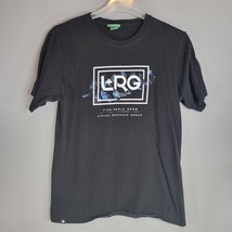 LRG Skateboarding Mens Shirt Large Black Quadraleaf Streetwear Hipster Vintage - $13.95